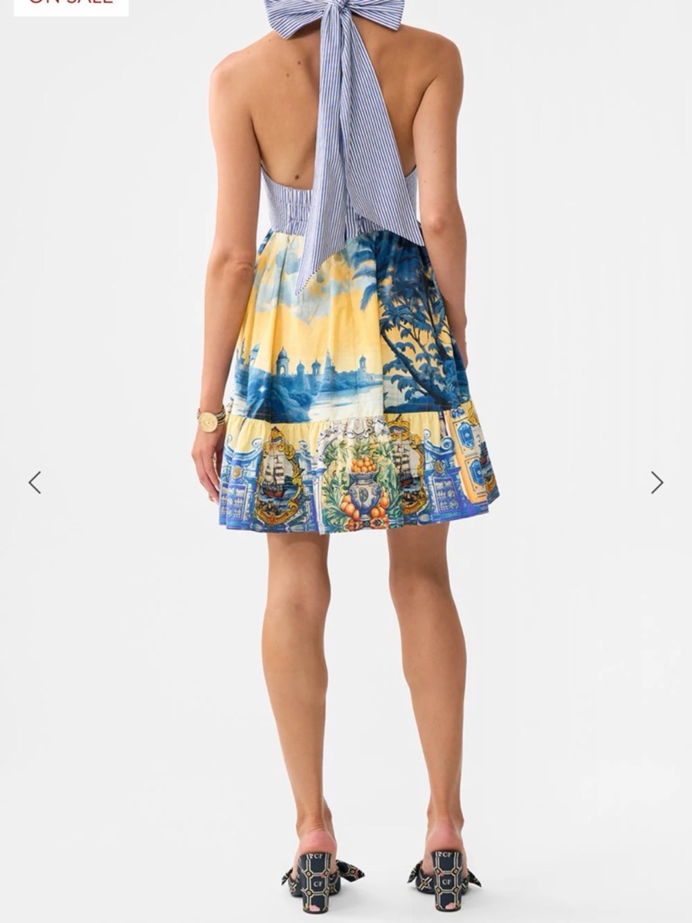 Camilla Ruffle Hem Halter Short Dress Song of Saint Anthony - Picture 12 of 12